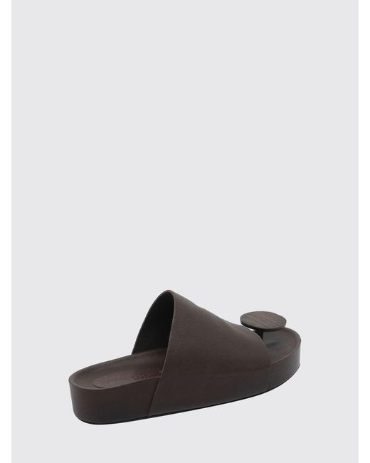 Uma Wang White Leather Sandal