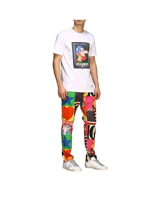 Iceberg X Peter Blake T-Shirt Mit Amerika-Print in White für Herren