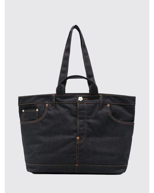 KENZO Baumwoll-Denim-Einkaufstasche in Black für Herren