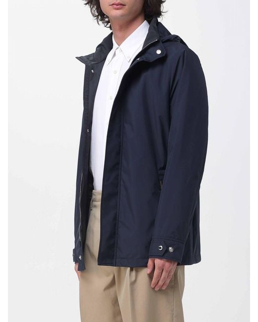 Moorer Blue Recco-Stp Pea Coat for men
