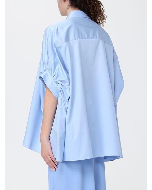 Hanita Blue Cotton Shirt