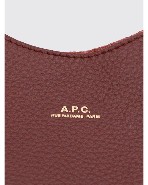 Borsa A Spalla Grande Le Neige di A.P.C. in Red da Uomo