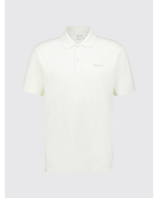 McQueen White Cotton Polo Shirt for men