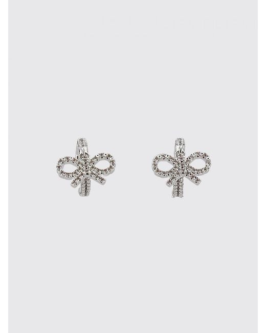 Self-Portrait Metallic Bow Earrings