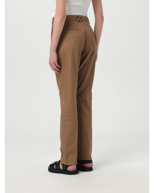 Burberry Natural Straight Leg Trousers