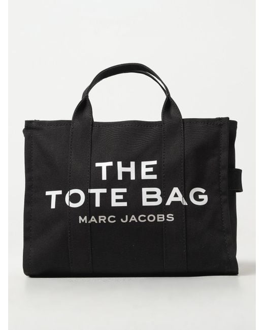 Marc Jacobs Black The Medium Tote Canvas Bag