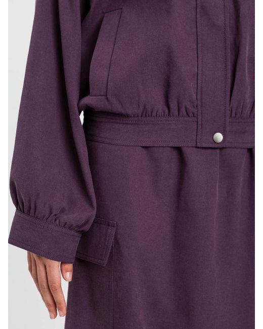 Twinset Purple Cotton Blend Jacket