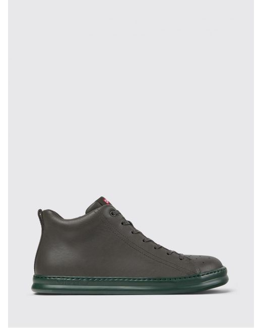 Camper Gray Runner Leather Ankle Boots for men