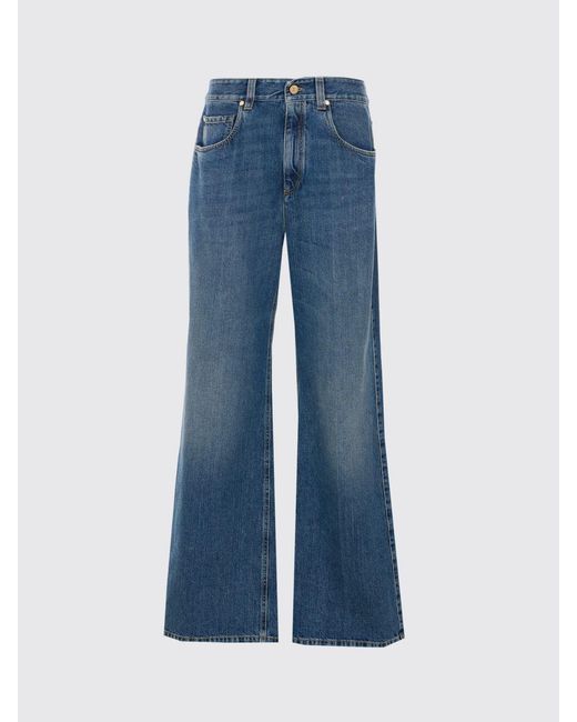 Brunello Cucinelli Blue Cotton Flared Jeans