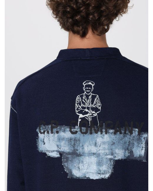 C P Company Blue Sweater for men