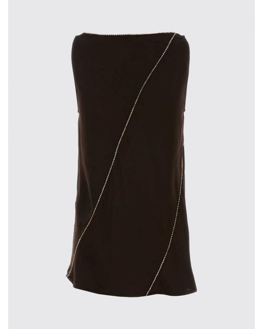 Jil Sander Brown Viscose Top