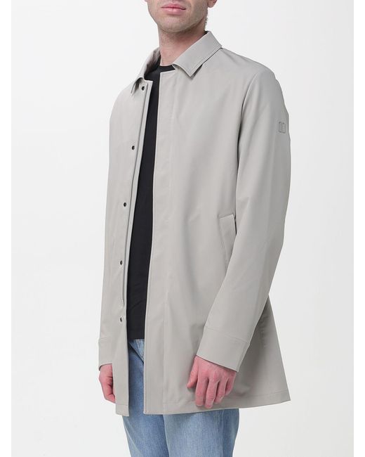 DUNO Gray Technical Fabric Waterproof Jacket for men