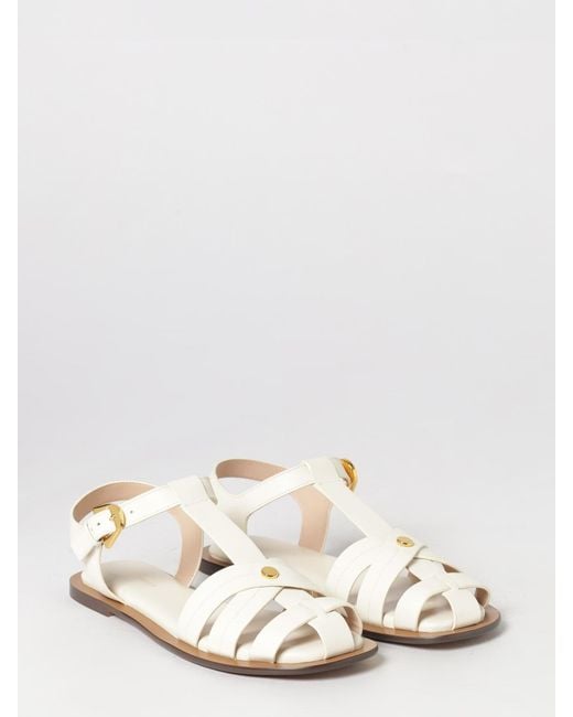 Coccinelle White Heeled Sandal