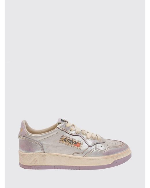 Autry White Medalist Low Super Vintage Sneakers