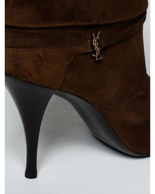 Saint Laurent Brown Niki Boots