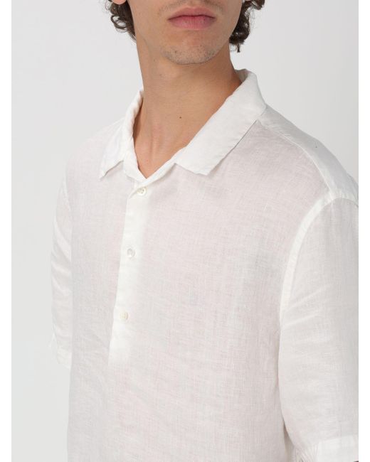 Camicia Mola in lino di Barena in White da Uomo