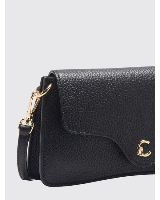 Coccinelle Black C-Me Grained Leather Bag