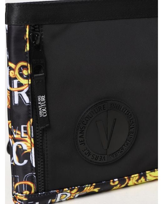 Versace Jeans Couture Black Bag In Nylon for men
