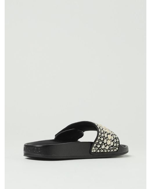Jimmy Choo White Flache Sandalen Damen