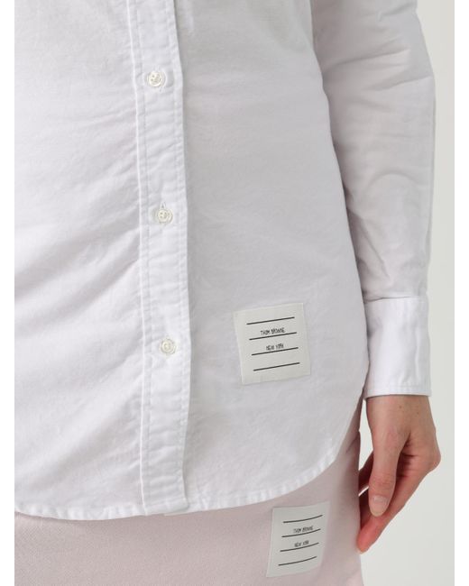 Camicia Slim di Thom Browne in White