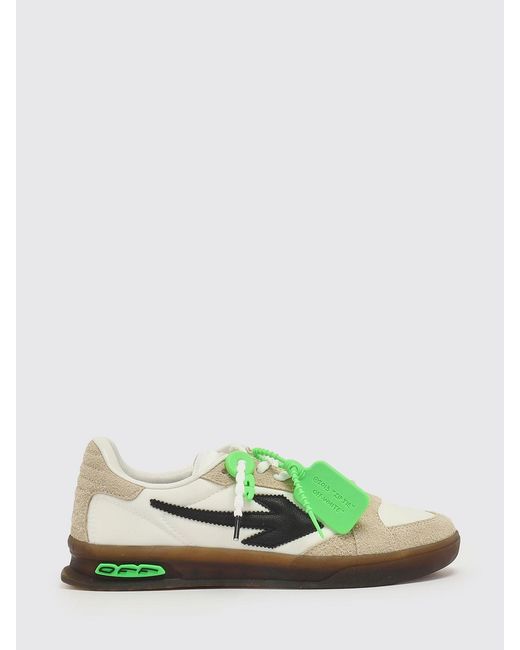 Off-White c/o Virgil Abloh Green Suede And Nylon End Of Play Sneakers for men