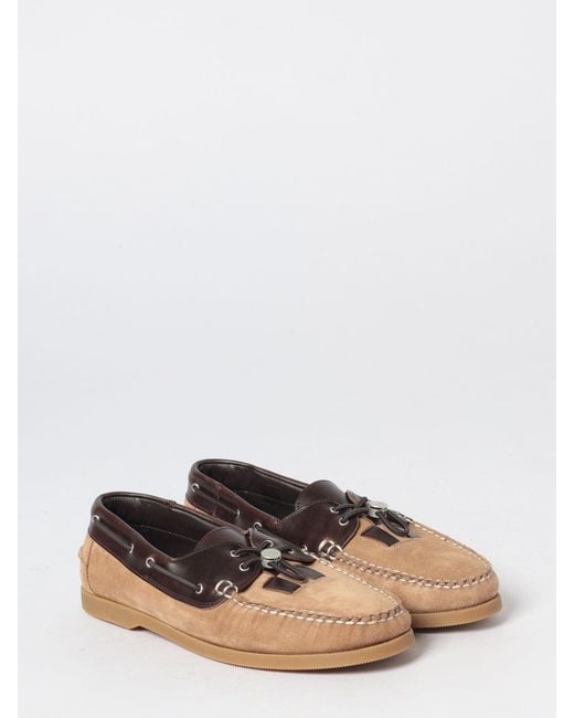 Hereu White Carrer X Saler Nautic Bicolor Suede Boat Shoes for men