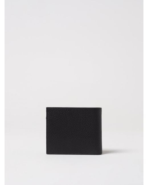 Emporio Armani White Grained Leather Wallet for men