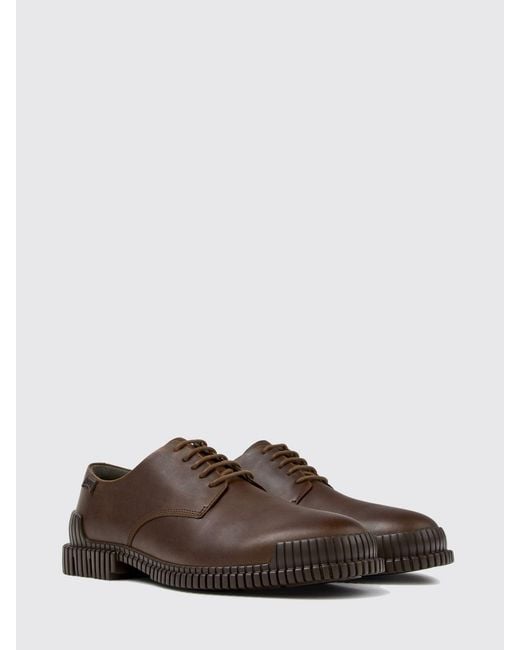 Camper Brown Pix Derby Shoes for men