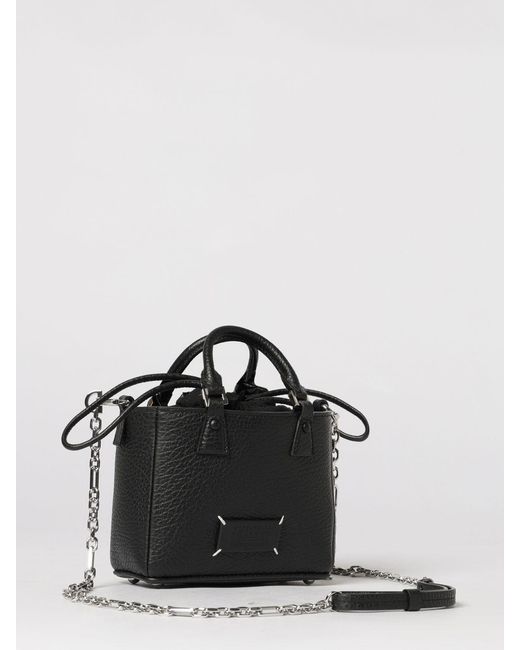 Maison Margiela Black 5Ac Mini Grained Leather Bag