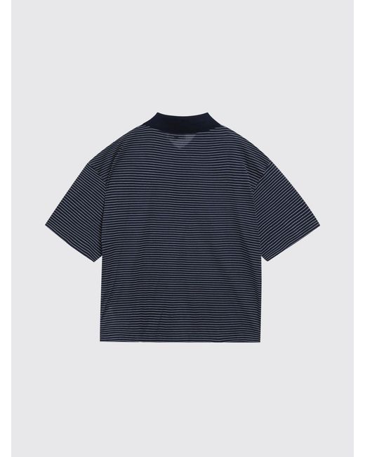 AMI Blue Relaxed Fit Polo Shirt for men