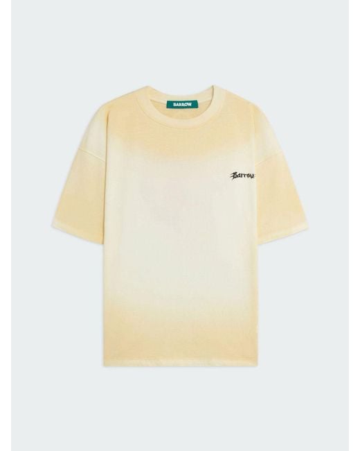Barrow Natural Printed Cotton T-Shirt for men