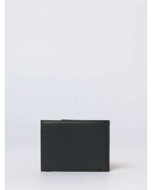 Emporio Armani White Recycled Leather Wallet for men
