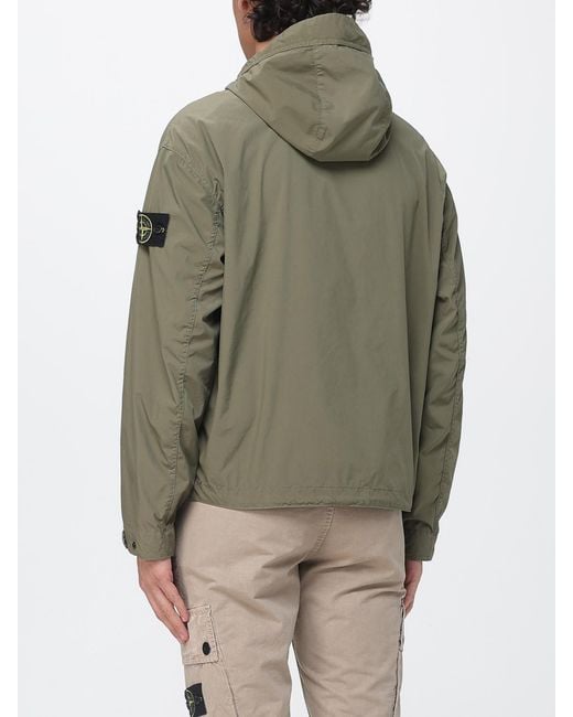 Stone Island Green Hooded Parka for men