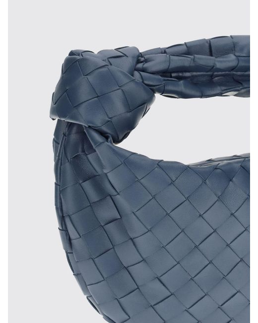 Bottega Veneta Blue Jodie Mini Woven Leather Bag