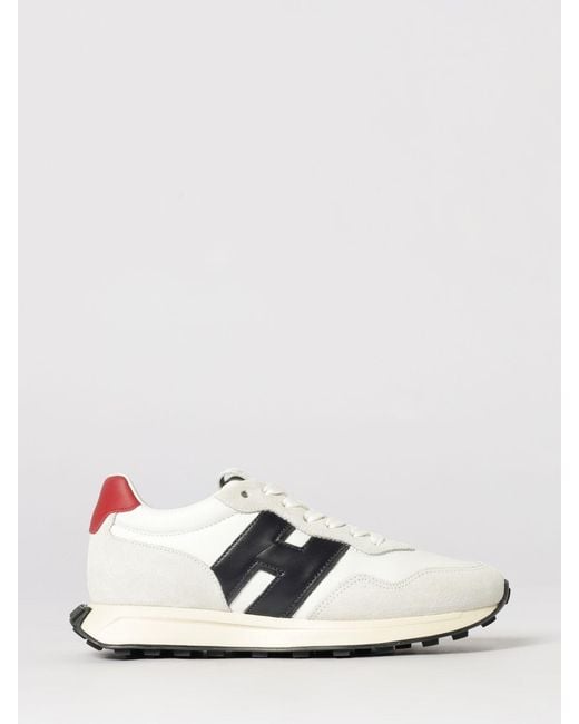 Hogan White H601 Leather Sneakers for men