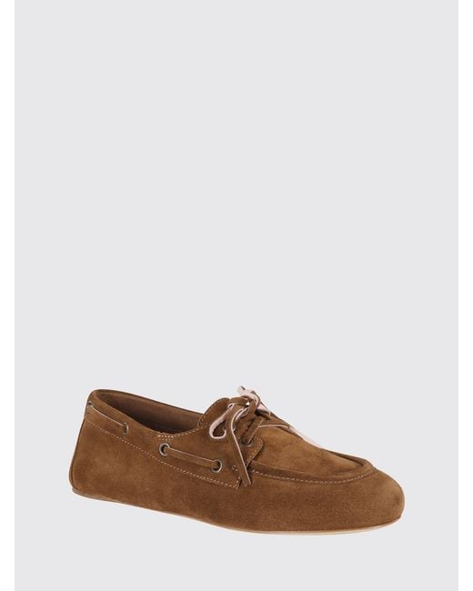 3Juin Brown Suede Boat Loafers