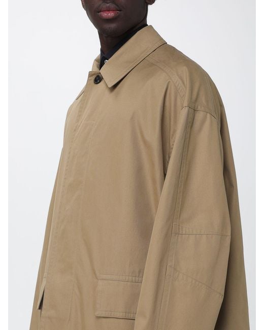 Dries Van Noten Natural Cotton Raincoat for men