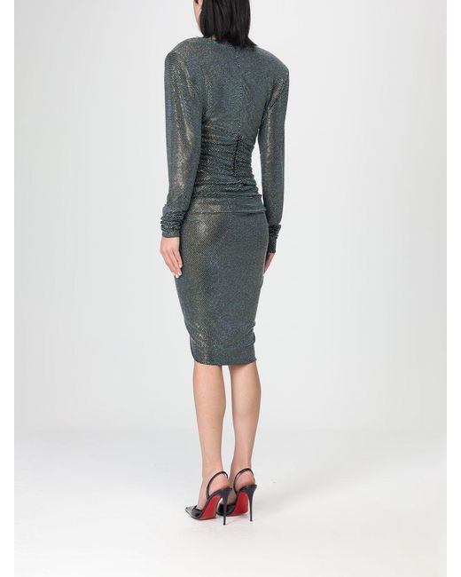 Alexandre Vauthier Green Draped Dress