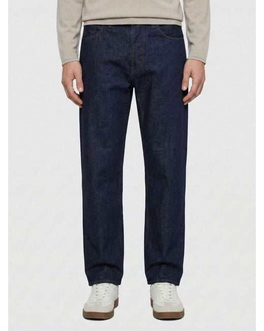 Stone Island Blue Straight Cotton Denim Jeans for men