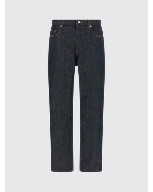 A.P.C. Blue Fairfax Straight Fit Cotton Denim Jeans for men