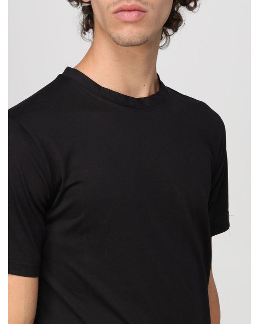 T-shirt in cotone di Hevò in Black da Uomo
