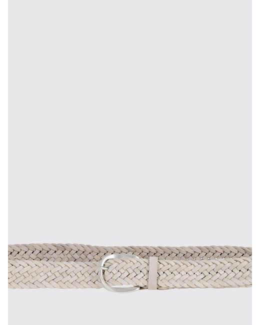 Orciani Natural Woven Suede Belt for men