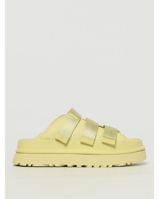 Ugg Yellow Heeled Sandals