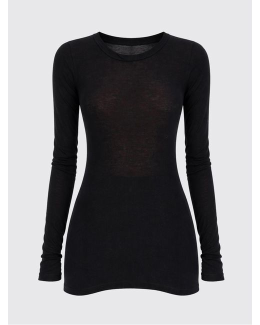 Rick Owens Black Basic Cotton T-Shirts