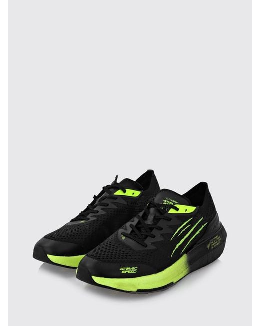 Philipp Plein Green Atomic Speed Crochet Knit Sneakers for men