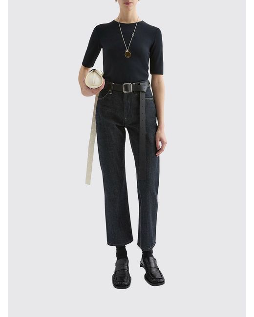 Jil Sander Blue Basic Viscose Top