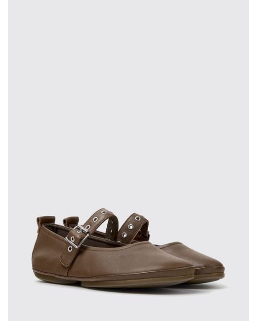 Camper White Casi Myra Mary Jane Ballet Pumps
