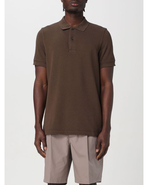 Tom Ford Brown Polo Shirt for men