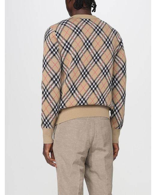 Burberry Natural Knit Argyle Sweater for men