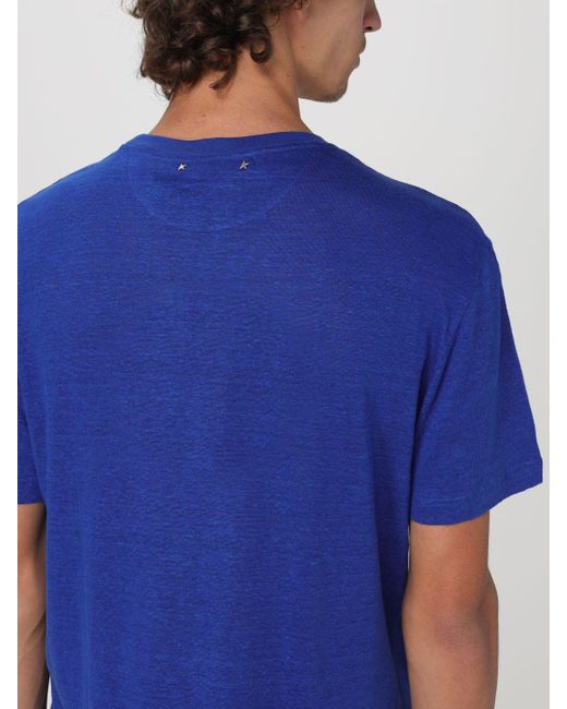 T-shirt Golden Goose Deluxe Brand pour homme en coloris Blue